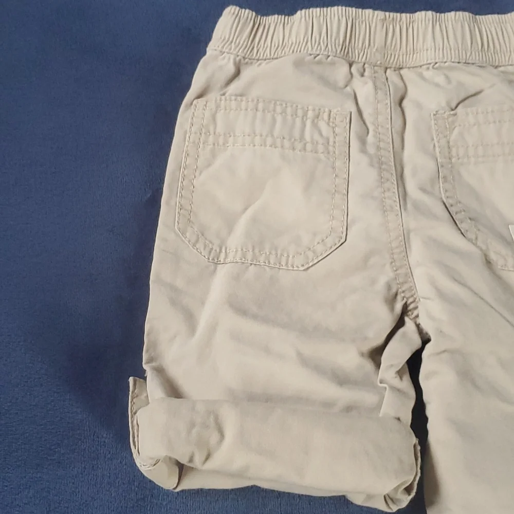 The Children's Place 2 in 1 Convertible Pants/Shorts Khaki Size 9-12 Months